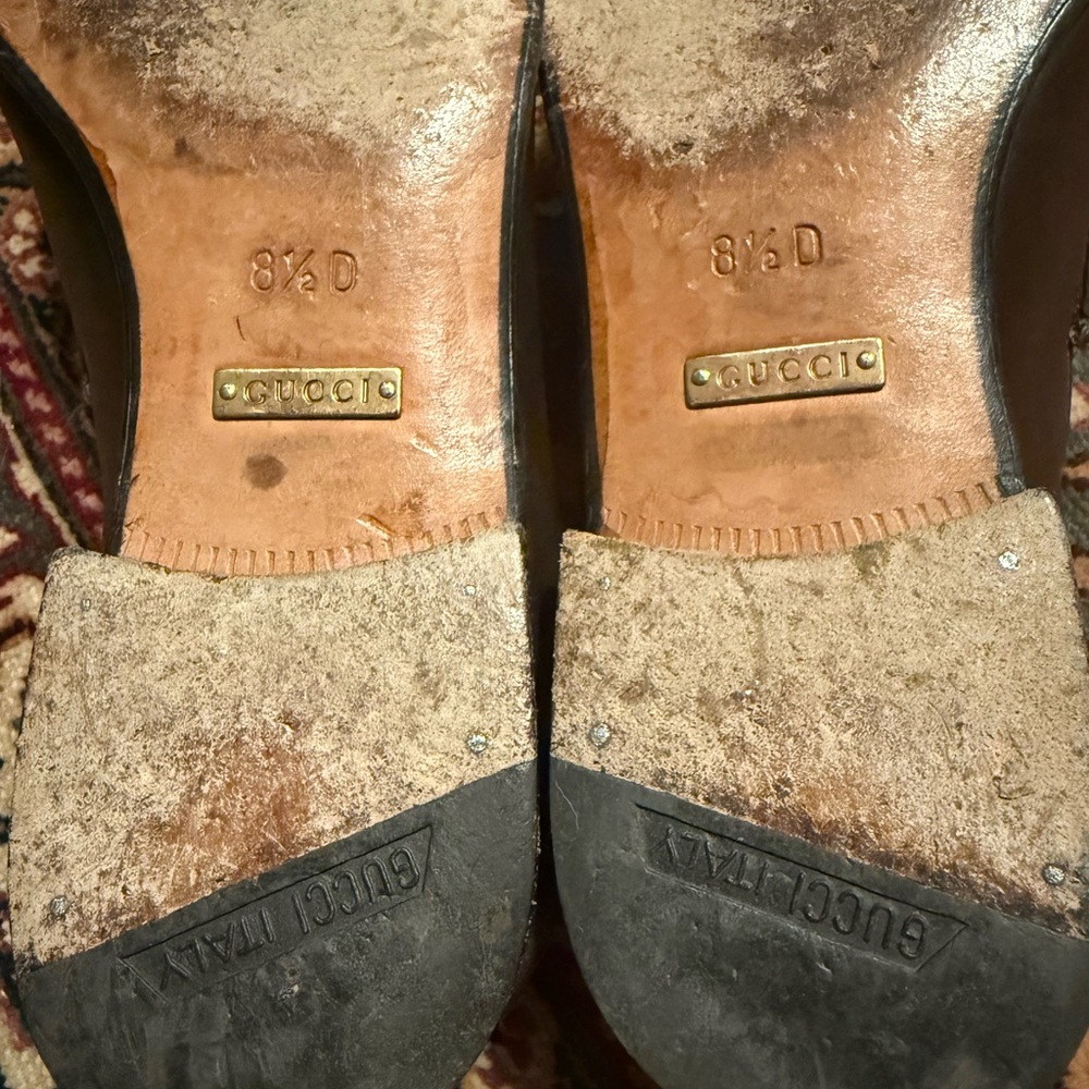 Gucci Men's Brown Leather Bit Loafers - Picture 3 of 4